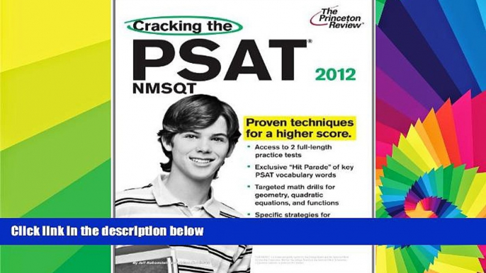 Big Deals  Cracking the PSAT/NMSQT, 2012 Edition (College Test Preparation)  Best Seller Books