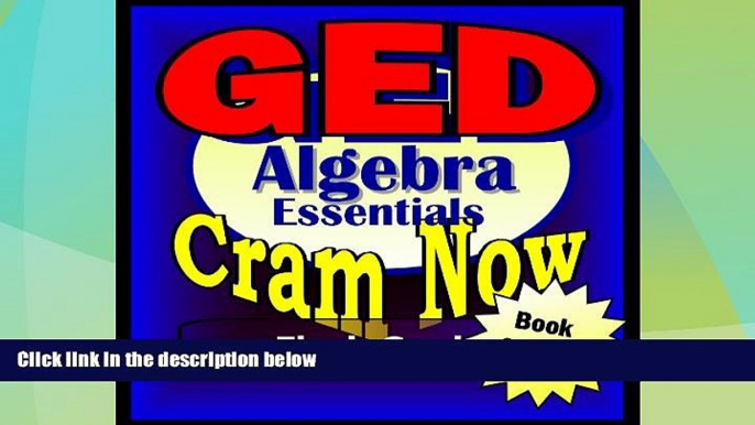 Big Deals  GED Prep Test ALGEBRA REVIEW Flash Cards--CRAM NOW!--GED Exam Review Book   Study Guide