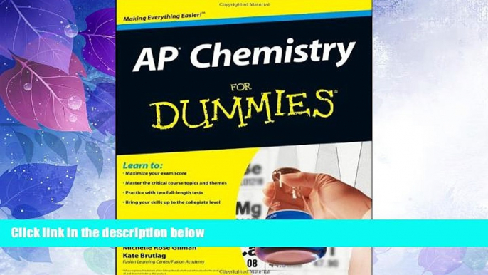 Big Deals  AP Chemistry For Dummies  Best Seller Books Most Wanted