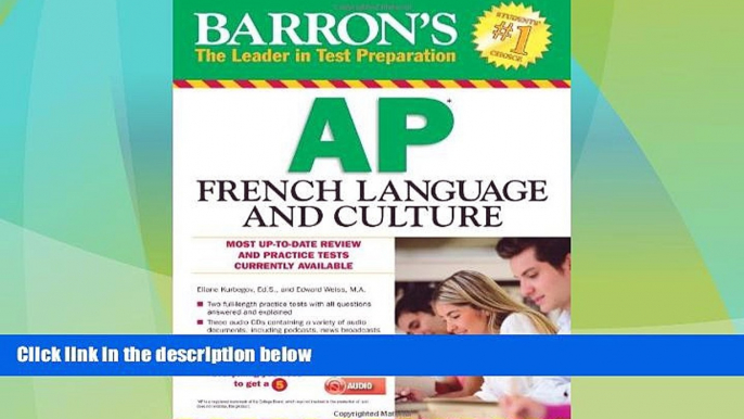 Big Deals  Barron s AP French Language and Culture with Audio CDs  Best Seller Books Best Seller