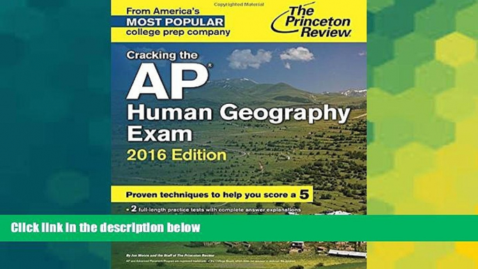 Big Deals  Cracking the AP Human Geography Exam, 2016 Edition (College Test Preparation)  Best