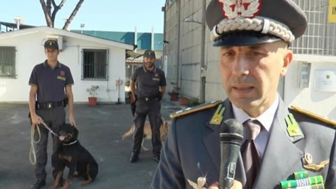 Napoli - Aeroporto, il nuovo canile della Guardia di Finanza (28.09.16)