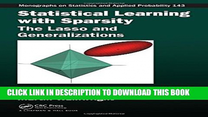 [PDF] Statistical Learning with Sparsity: The Lasso and Generalizations (Chapman   Hall/CRC