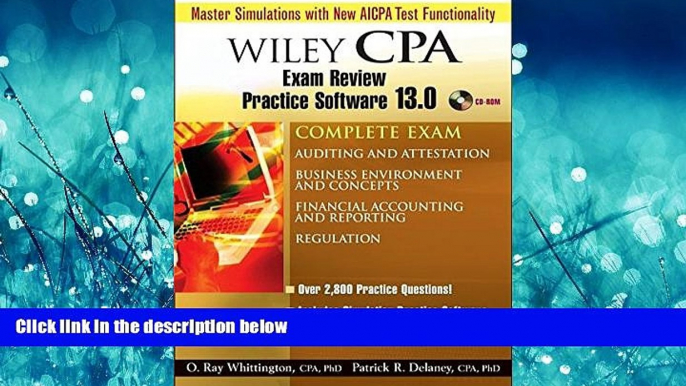 Online eBook Wiley CPA Examination Review Practice Software 13.0, Complete Set