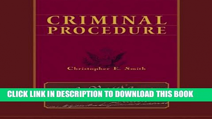 New Book Criminal Procedure