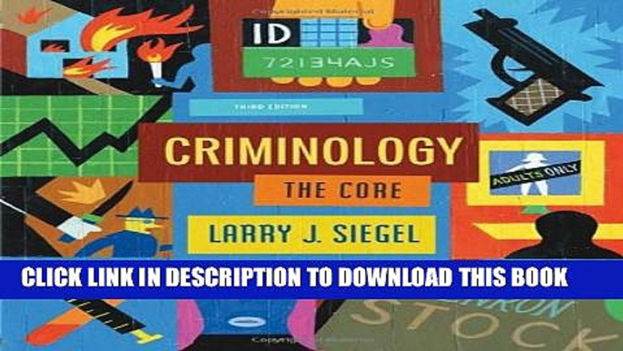 New Book Criminology: The Core