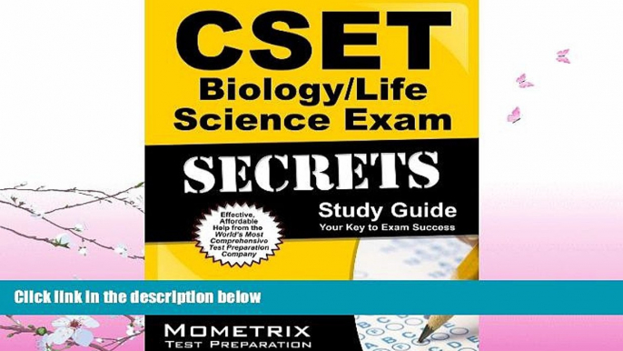 FULL ONLINE  CSET Biology/Life Science Exam Secrets Study Guide: CSET Test Review for the