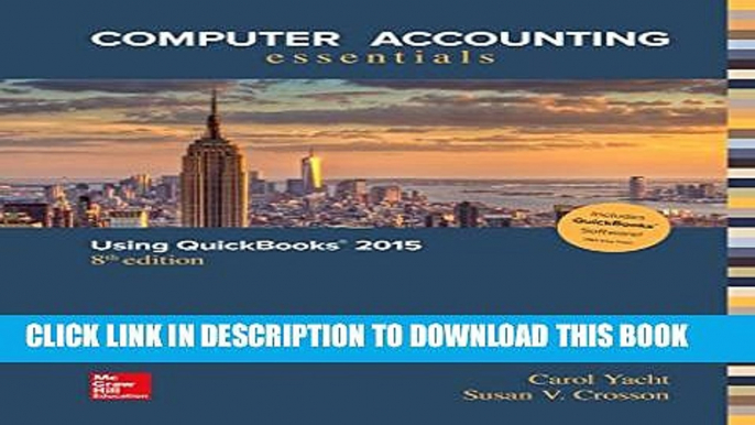 [PDF] Computer Accounting Essentials Using QuickBooks 2015 QuickBooks Software Full Online