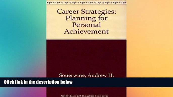 Big Deals  Career Strategies: Planning for Personal Achievement  Best Seller Books Best Seller