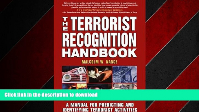 FAVORIT BOOK The Terrorist Recognition Handbook: A Manual for Predicting and Identifying Terrorist