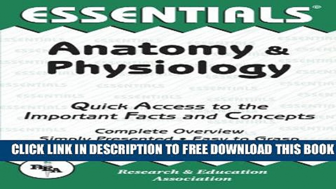 Collection Book Anatomy and Physiology Essentials (Essentials Study Guides)