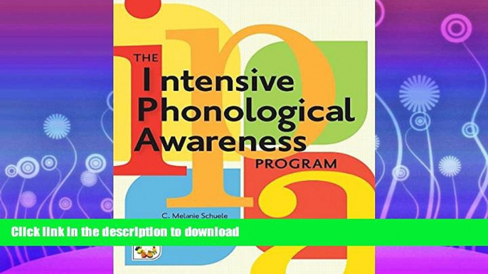 READ  The Intensive Phonological Awareness (IPA) Program FULL ONLINE