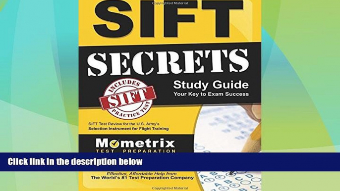 Must Have PDF  SIFT Secrets Study Guide: SIFT Test Review for the U.S. Army s Selection Instrument