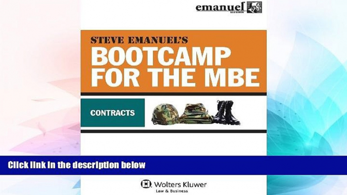 Big Deals  MBE Bootcamp: Contracts (Bootcamp for the Mbe)  Best Seller Books Most Wanted