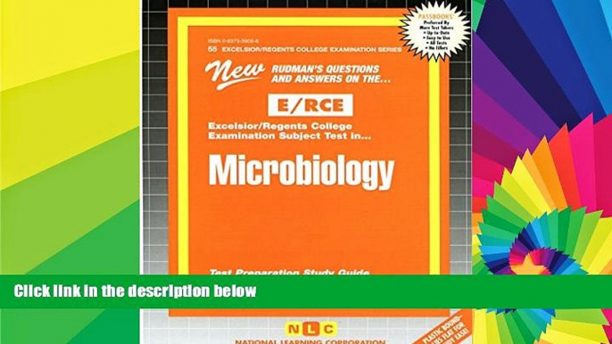 Big Deals  MICROBIOLOGY (Excelsior/Regents College Examination Series) (Passbooks) (ACT