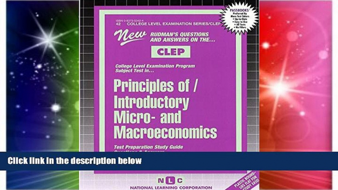 Must Have PDF  INTRODUCTORY MICRO- AND MACROECONOMICS (College Level Examination Series)