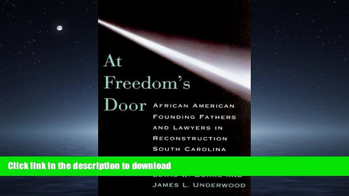 FAVORIT BOOK At Freedom s Door: African American Founding Fathers and Lawyers in Reconstruction