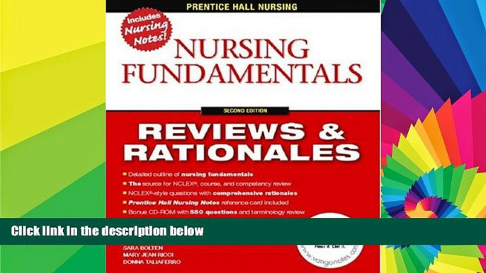 Big Deals  Prentice Hall Reviews   Rationales: Nursing Fundamentals (2nd Edition)  Free Full Read