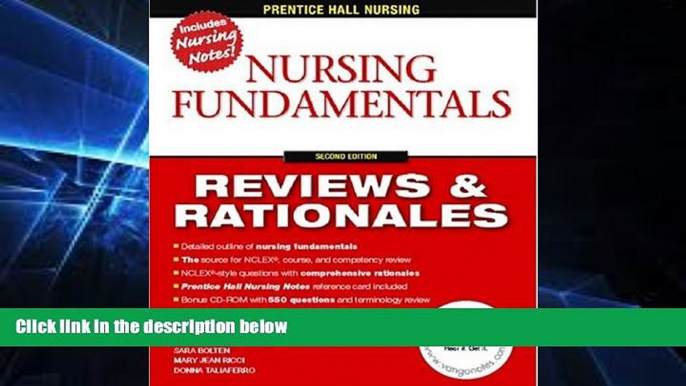 Big Deals  Prentice Hall Reviews   Rationales: Nursing Fundamentals (2nd Edition)  Free Full Read