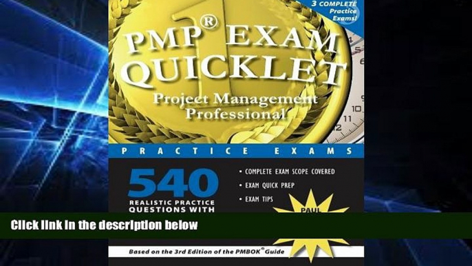 Big Deals  PMP Exam Quicklet: Project Management Professional Practice Exams  Best Seller Books