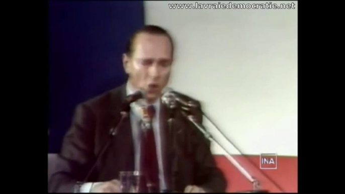 Jacques Chirac et son double discours au sujet de l'Europe