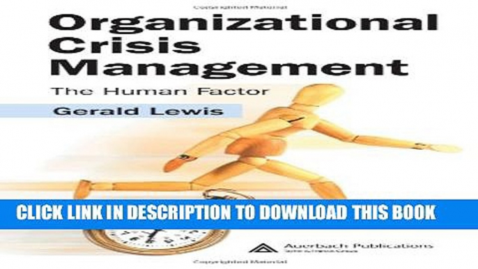 [PDF] Organizational Crisis Management: The Human Factor Full Colection