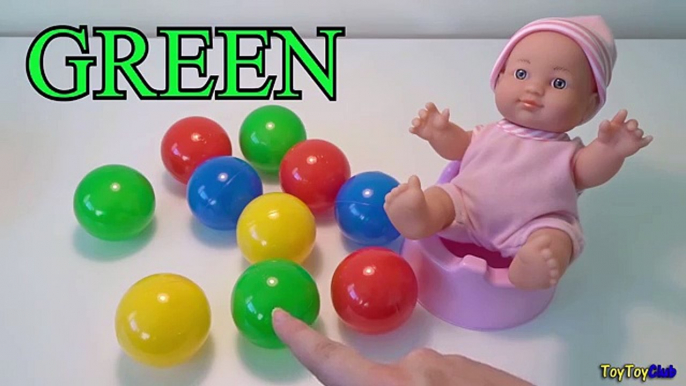 Learn Counting Baby Doll & Colors to Learn - Numbers Counting w/ Color Balls - Kids Learning Videos