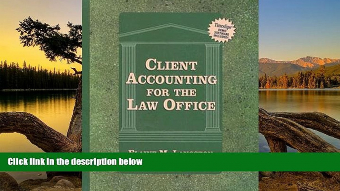 Big Deals  Client Accounting for Law Firm (Book with Diskette (Lq-Paralegal)  Full Read Best Seller