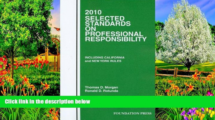 Big Deals  2010 Selected Standards on Professional Responsibility (Selected Standards on