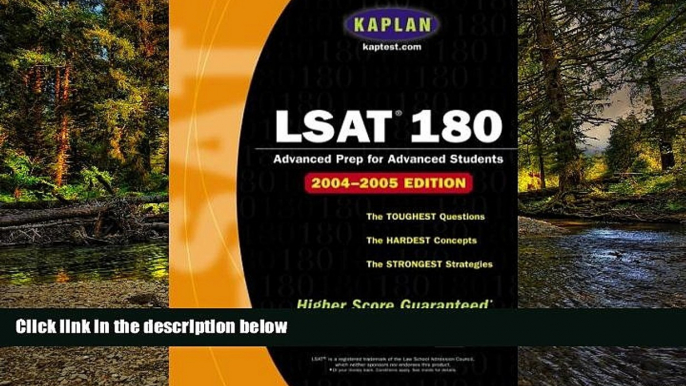 Full [PDF]  LSAT 180, 2004 Edition (Kaplan LSAT 180)  READ Ebook Full Ebook