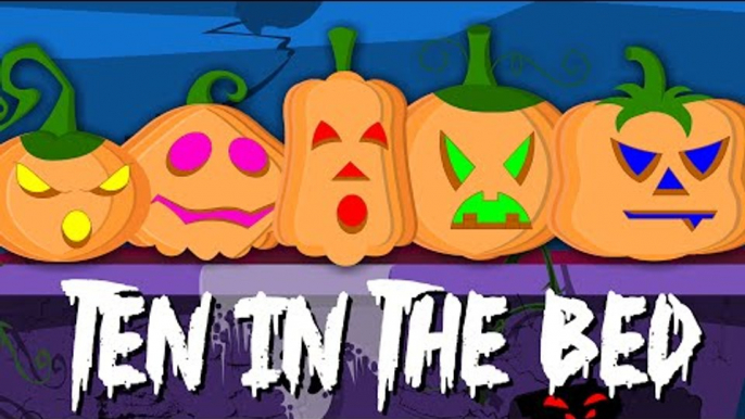 ten in the bed pumpkins | nursery rhymes | scary songs | childrens rhymes