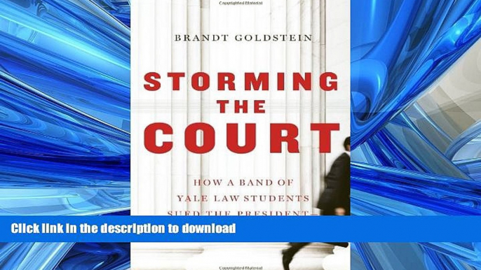 READ THE NEW BOOK Storming the Court: How a Band of Yale Law Students Sued the President--and Won