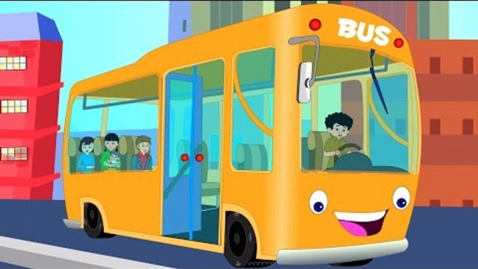 Las ruedas del autobus | guardería infantil rima canciones | The Wheels on the Bus