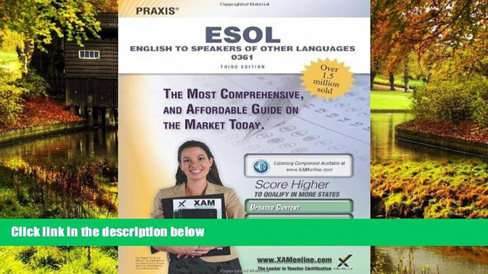 Big Deals  Praxis English to Speakers of Other Languages (ESOL) 0361 Teacher Certification Study