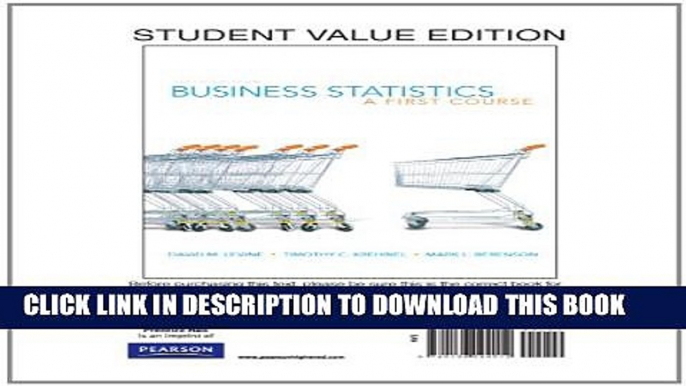 [PDF] Business Statistics: A First Course, Books a la Carte Edition (5th Edition) Popular Online