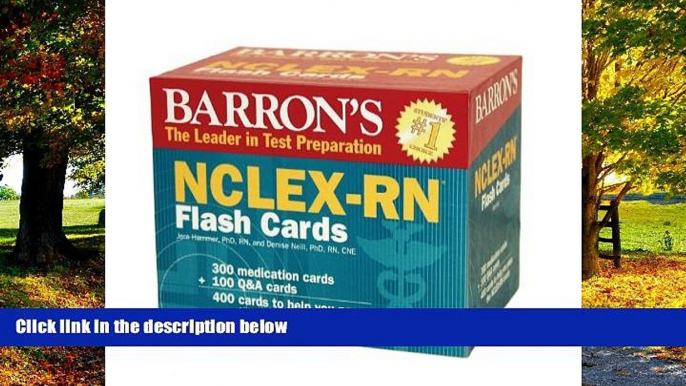 Big Deals  Barron s NCLEX-RN Flash Cards  Best Seller Books Most Wanted