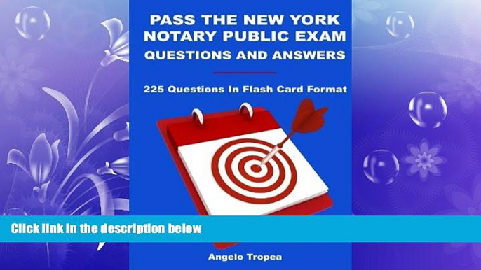 FREE PDF  Pass The New York Notary Public Exam Questions And Answers: 225 Questions In Flash Card