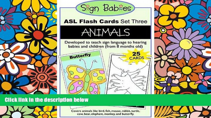 Big Deals  Sign Babies ASL Flash Cards, Set Three: Animals  Best Seller Books Best Seller