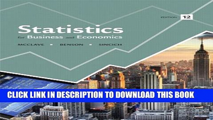 [Read PDF] Statistics for Business and Economics (12th Edition) Download Online