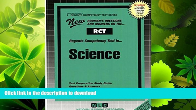 READ  SCIENCE (Regents Competency Test Series) (Passbooks) (REGENTS COMPETENCY TEST SERIES (RCT))