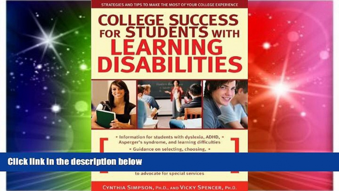 Big Deals  College Success for Students With Learning Disabilities: Strategies and Tips to Make