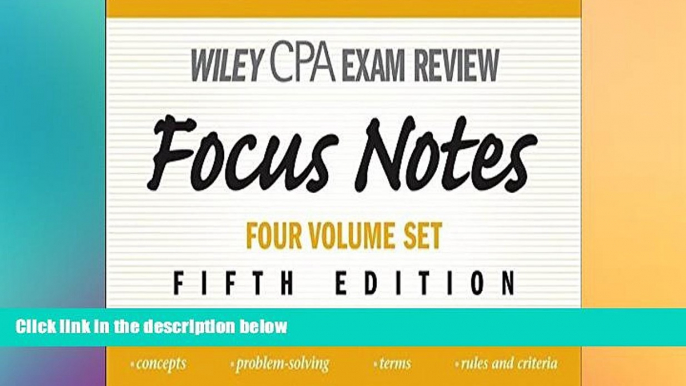 Big Deals  Wiley CPA Examination Review Set  Free Full Read Most Wanted