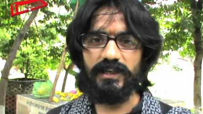 Cartoonist Aseem Trivedi visits Chandrasekhar Azad's birth place