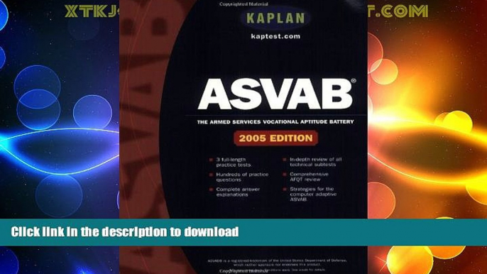 GET PDF  Kaplan ASVAB 2005 FULL ONLINE