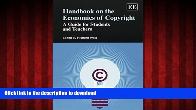 FAVORIT BOOK Handbook on the Economics of Copyright: A Guide for Students and Teachers (Elgar