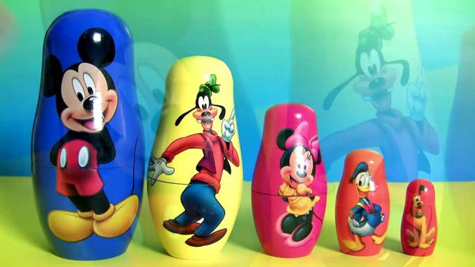 Mickey Mouse Clubhouse Stacking Cups Nesting Surprise Disney Minnie Goofy Pluto Donald Baby Toys