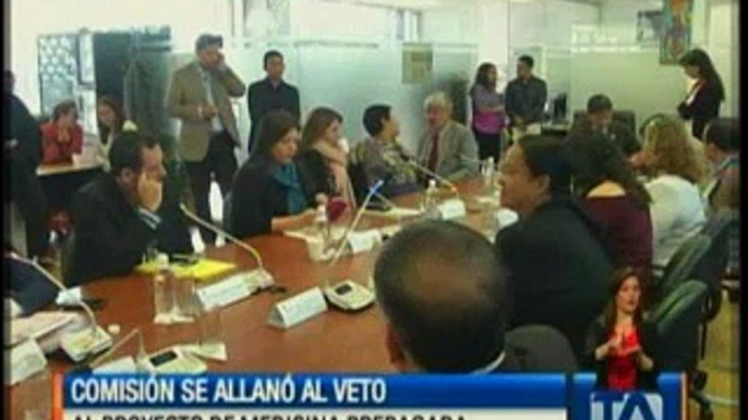 Comisión se allanó al veto al proyecto de medicina prepagada