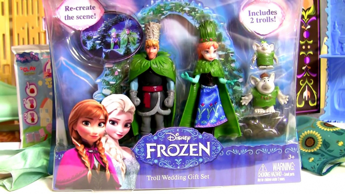 FROZEN Wedding Princess Anna & Kristoff - Disney Troll Wedding Set - Magiclip Elsa Play Doh Clay