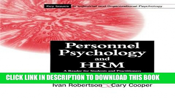 [PDF] Personnel Psychology and Human Resources Management: A Reader for Students and Practitioners