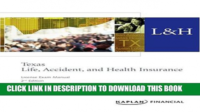 [PDF] Texas Life, Accident   Health Insurance License Exam Manual, 2nd Edition Popular Colection